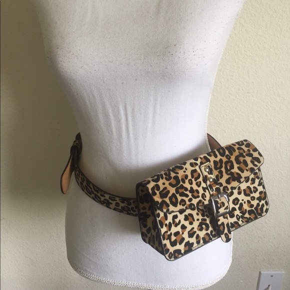 animal print fanny pack
